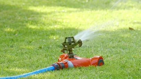 Sprinkler spraying water. Stock Footage 108472663