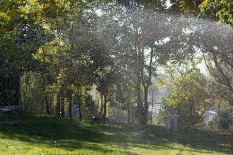 Sprinkler system Stock Photos