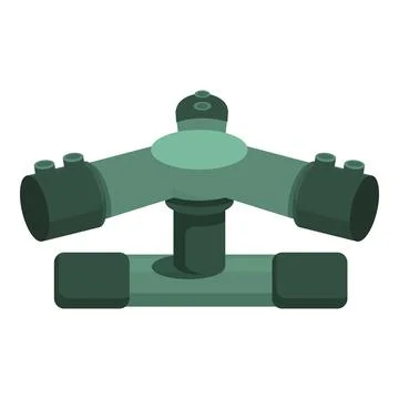 Sprinkler triangle icon cartoon vector. Pipe agriculture Stock Illustration