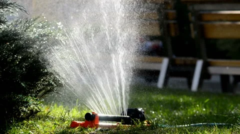 Sprinkler working Stock Footage 64951228