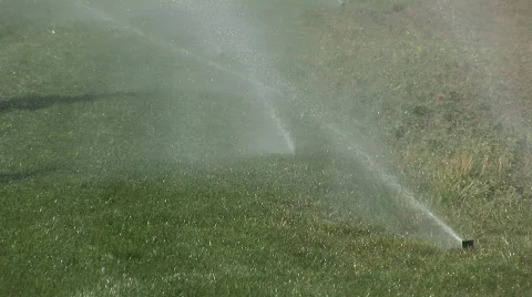 Sprinklers - close Video stock 85692