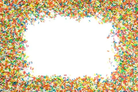 Sprinkles frame Stock Photos