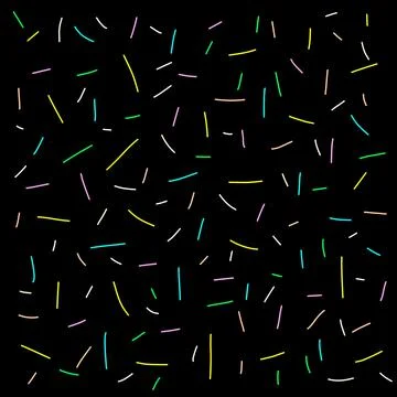 Sprinkles pattern Stock Illustration