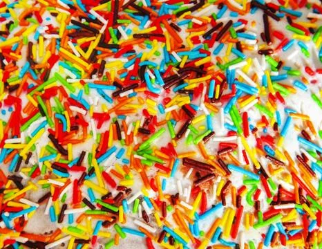 Sprinkles on rich bread Stock Photos