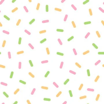 Sprinkles seamless pattern Stock Illustration