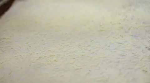 Sprinkling ingredients top Stock Footage 9436550