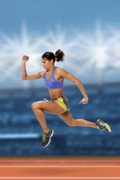 Sprint Runner Stock Photos