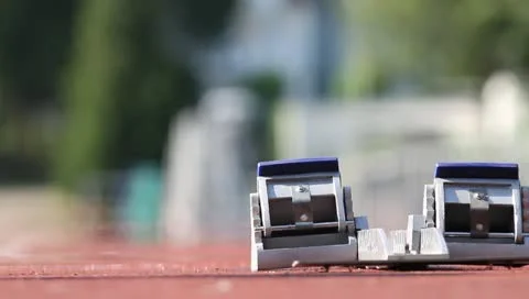 Sprint start in track and field Video stock 10719960