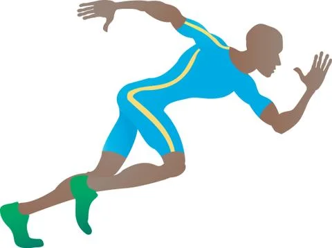 Sprinter Stock Illustration