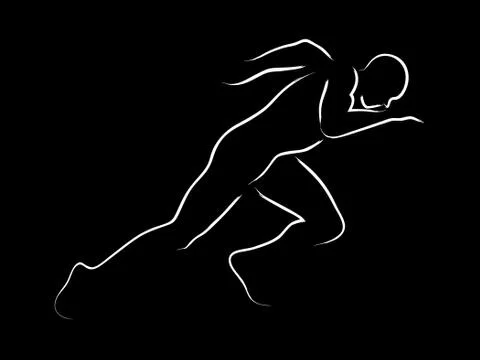 Sprinter Stock Illustration