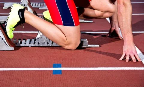 Sprinter man Stock Photos