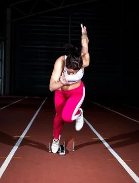 Sprinter woman Stock Photos