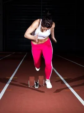Sprinter woman Stock Photos