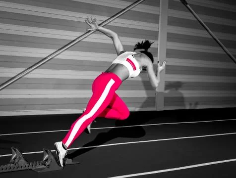Sprinter woman Stock Photos
