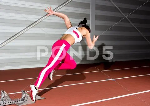 Sprinter woman Stock Photos
