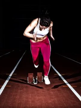 Sprinter woman Stock Photos