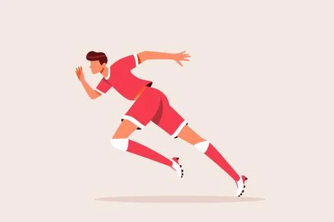 Sprinting Stock Illustration