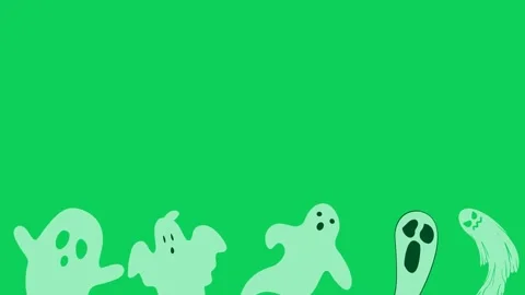Sprit ghost symbol green screen. Stock Footage 294961561