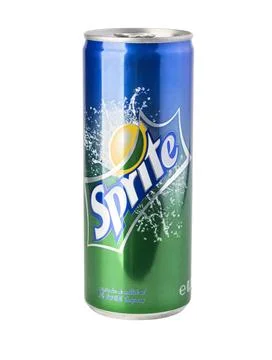 Sprite can on white background. Stock Photos