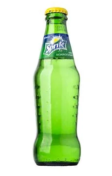 Sprite glass bottle Illustrazione stock