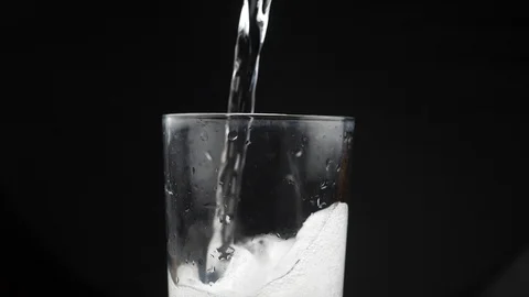 Sprite poured into glass Stock Footage 110457568