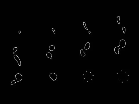 Sprite Sheets Bubble Default. Ready for games or cartoon. Illustrazione stock