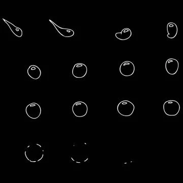 Sprite Sheets Bubble Default. Ready for games or cartoon. Stockillustratie