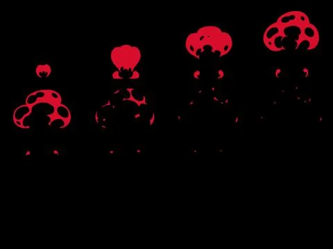 Sprite Sheets Explosion. Ready for games. Иллюстрация