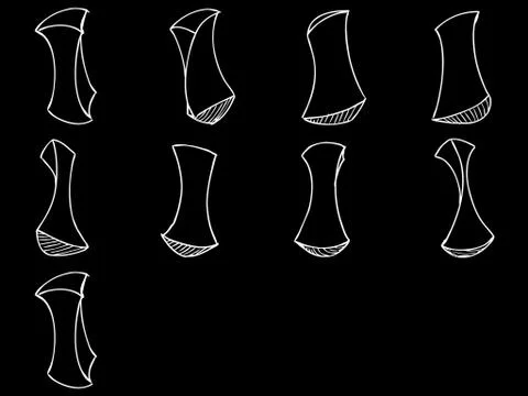 Sprite Sheets Geometry Loop. Ready for games or cartoon. Stock Illustration