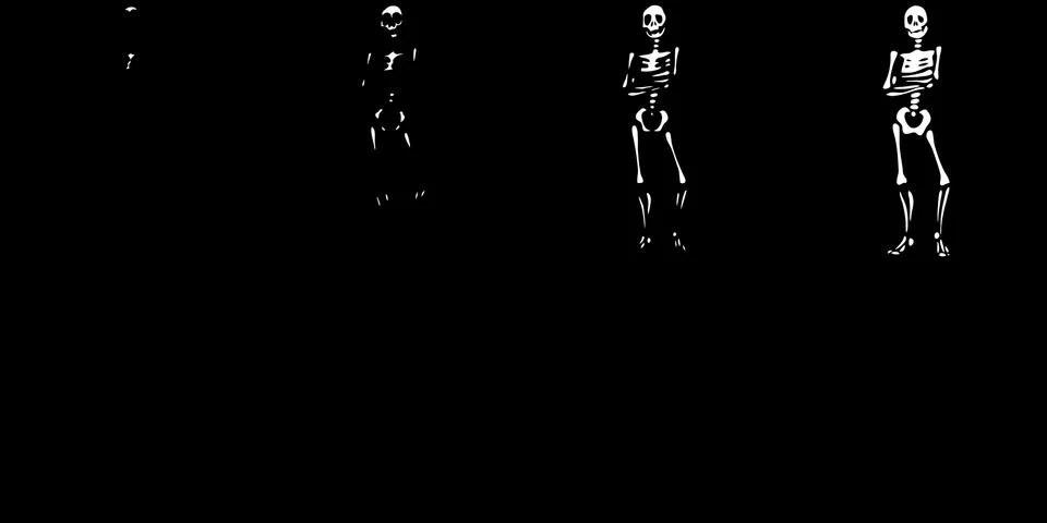 Sprite Sheets Skeleton. Ready for games or cartoon. Stock Illustration