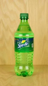 Sprite soda bottle. 库存照片