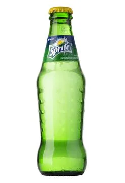 Sprite on white background Stock Photos