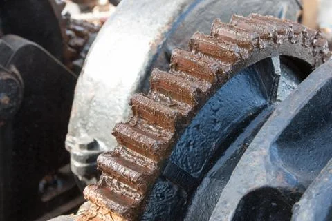 Sprocket oiled Stock Photos