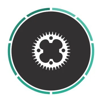Sprockets computer symbol Illustrazione stock