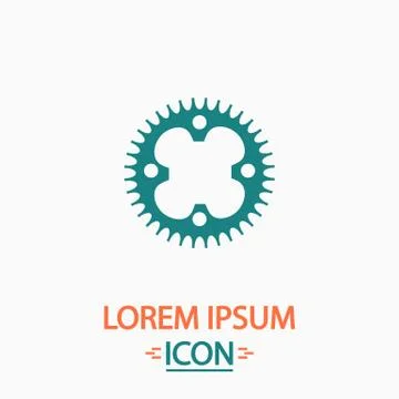 Sprockets computer symbol Stock Illustration