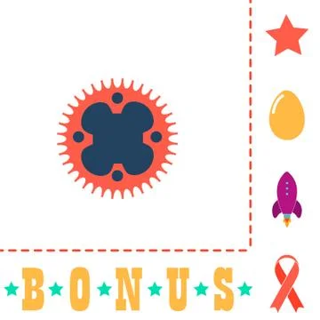 Sprockets computer symbol Stock Illustration