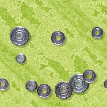 Sprockets seamless generated hires texture Stock Illustration