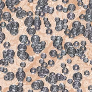 Sprockets seamless generated hires texture Stock Illustration