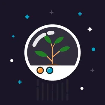 Sprout of hope Illustrazione stock