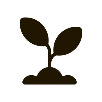 Sprout icon on white background. EPS 10. Vector illustration. Stock Illustration