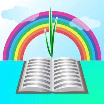 Sprout of knowledge Stock Illustration