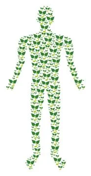Sprout Man Figure Stock Illustration