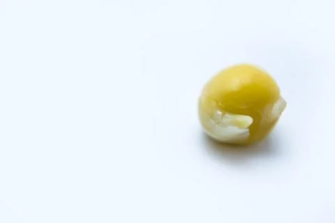 Sprouted peas on a white background. Stock Photos