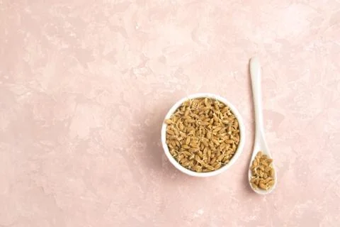 Sprouted wheat on a light background. toned Stock Photos