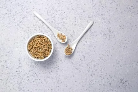 Sprouted wheat on a light background. toned Stock Photos
