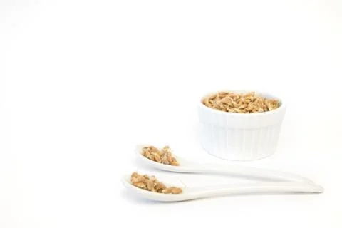 Sprouted wheat on a light background. toned Stock Photos