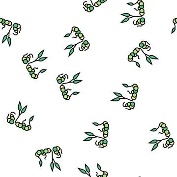 Sprouts peas vector seamless pattern Illustrazione stock