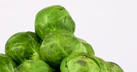 Sprouts rotating on white background Stock Footage 146442671