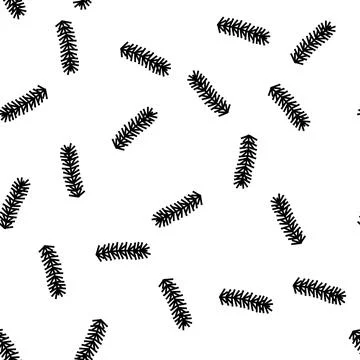 Spruce branch vector seamless pattern 스톡 일러스트