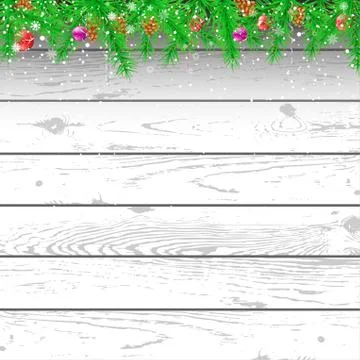 Spruce branch white background Stock Illustration